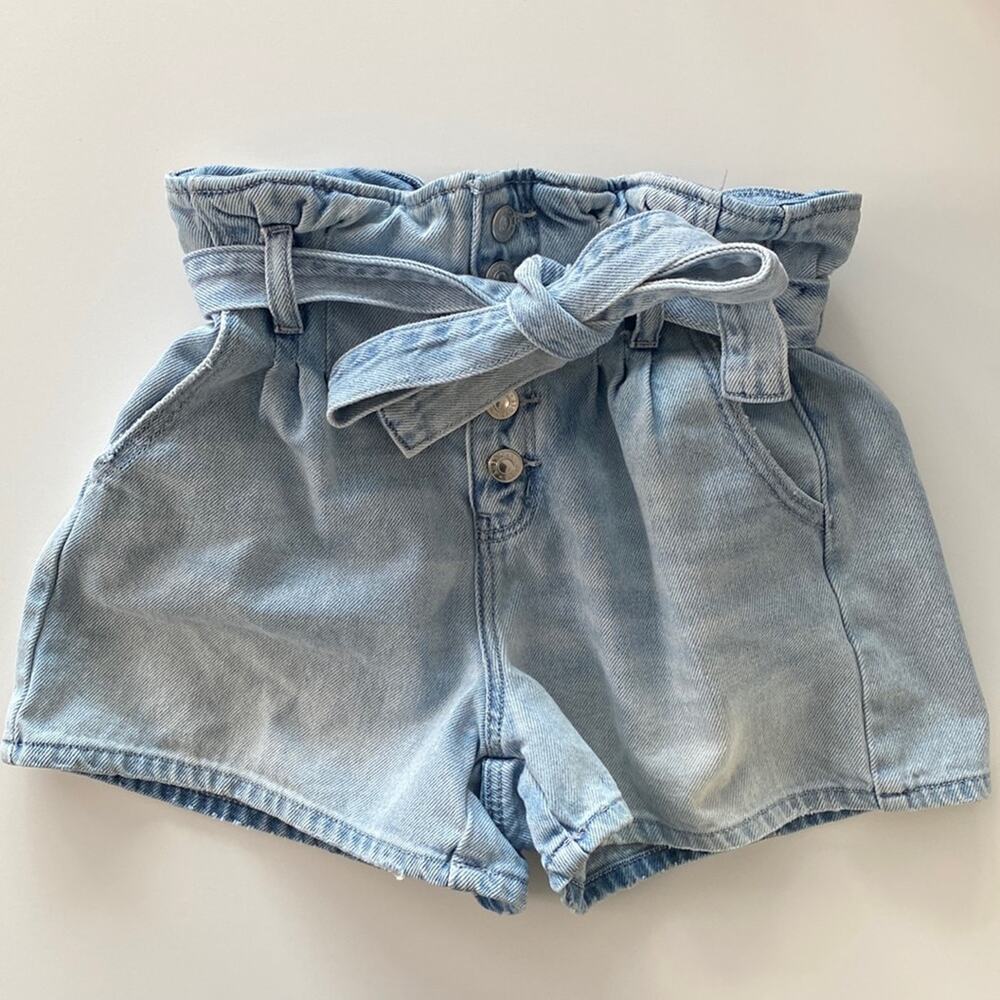 American Eagle Paper Bag Denim Mom Shorts Size 2